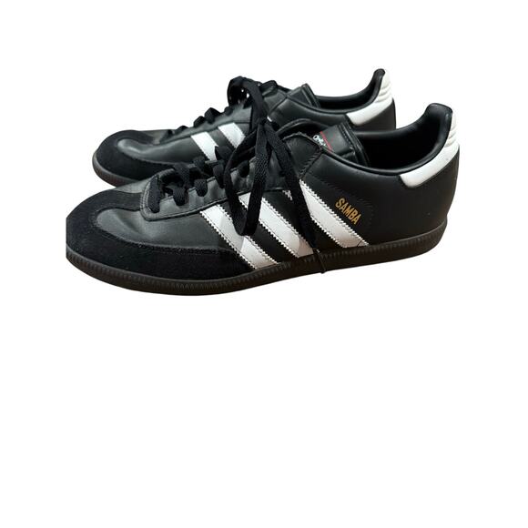 Adidas Samba leather shoes full black size US10 019000 - Picture 1 of 7